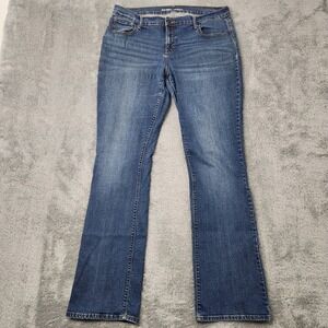 Old Navy Jeans Womens 14 Long Blue Diva Bootcut Crater Lake Stretch 5 Pocket